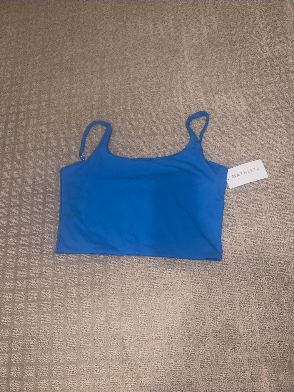 Athleta Royal Blue Slim-Strap Crop Camisole